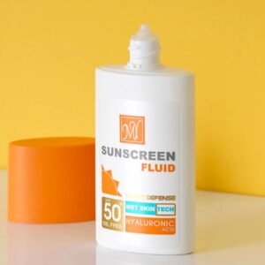 ضد آفتاب فلوئید مای مدل هیالورونیک اسید SPF50 حجم 50 میلی لیتر