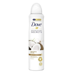 اسپری ضد تعریق داو DOVE مدل NOURISHING SECRET رایحه نارگیل و یاس حجم 250 میلی لیتر اورجینال