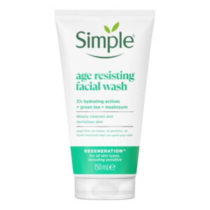 ژل شستشوی صورت ضد پیری سیمپل مدل Age Resisting